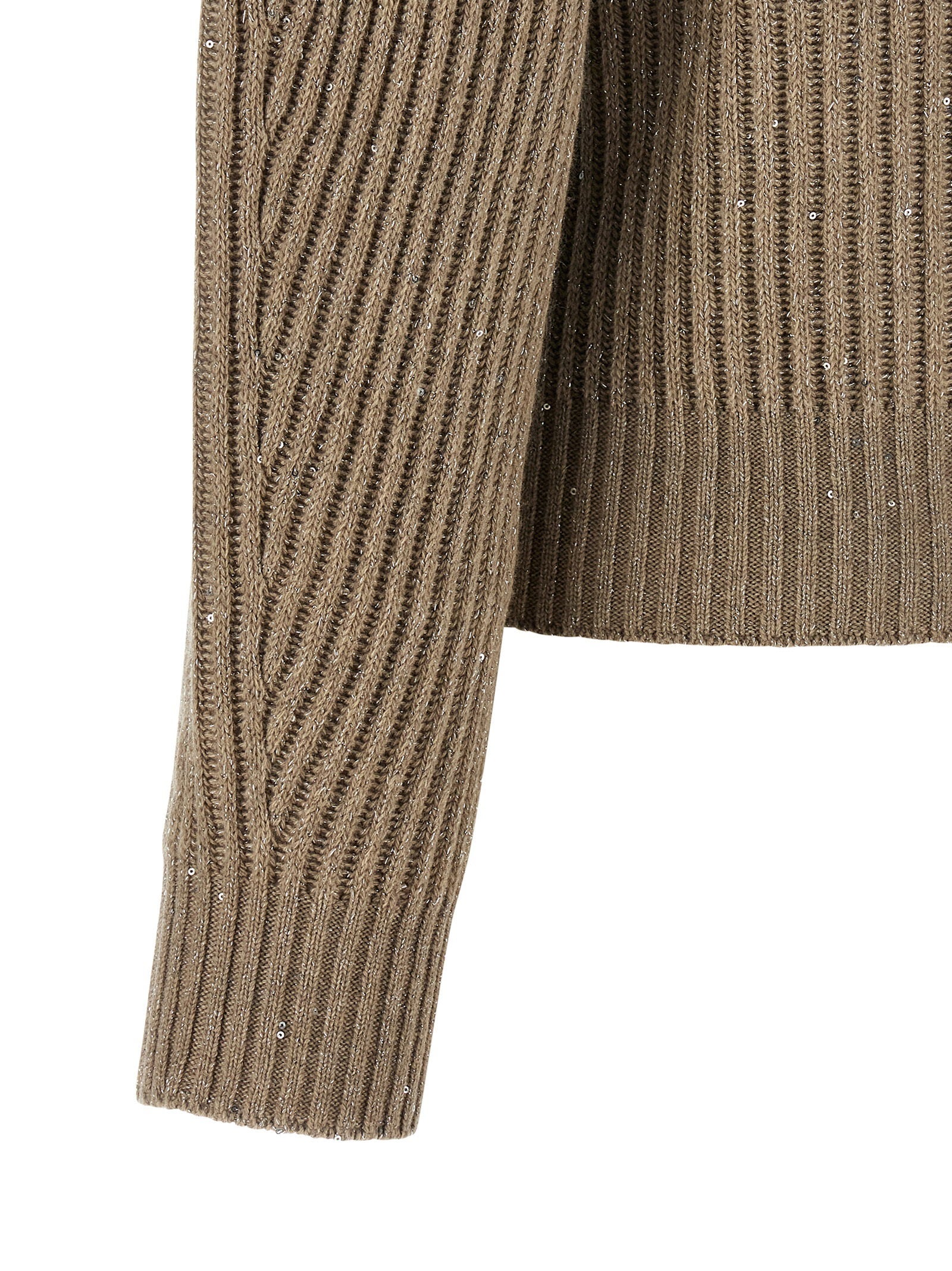 Brunello Cucinelli Sparkling Sweater Beige