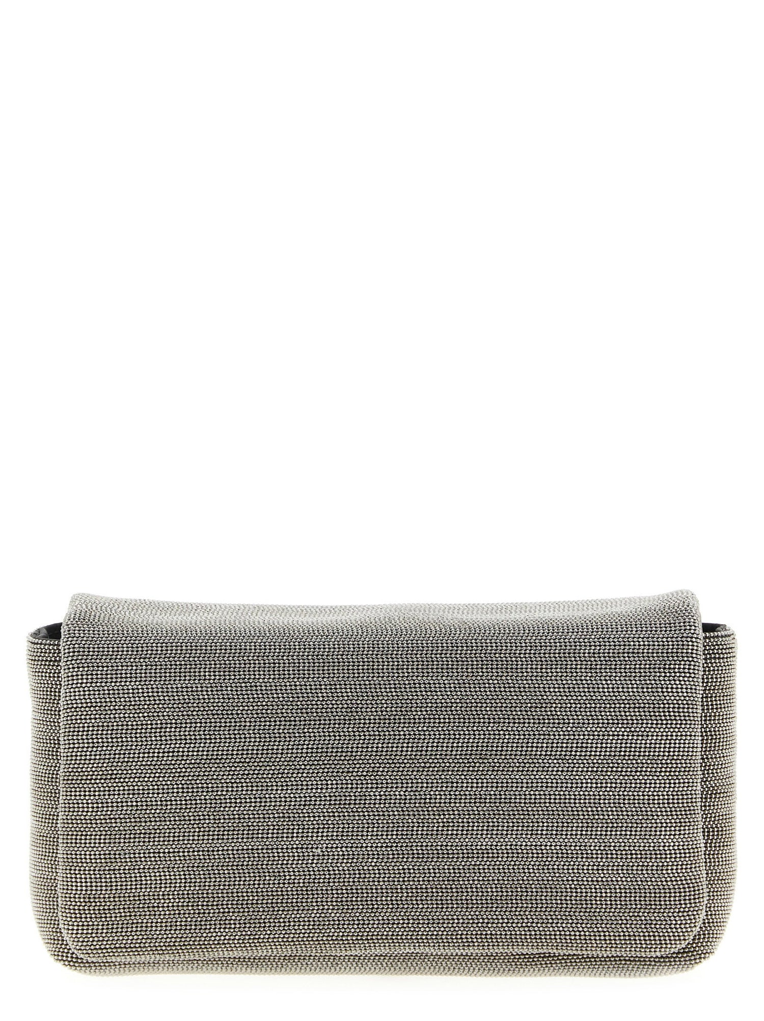 Brunello Cucinelli Monile Crossbody Bag Silver