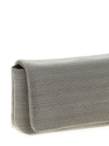 Brunello Cucinelli Monile Crossbody Bag Silver