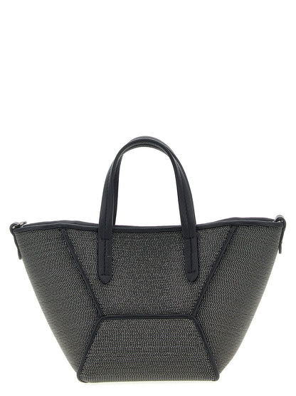 Brunello Cucinelli Bc Duo Mini Precious Handbag Black