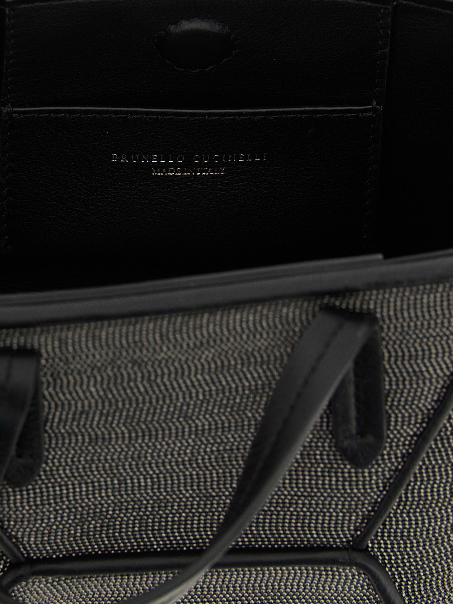Brunello Cucinelli Bc Duo Mini Precious Handbag Black