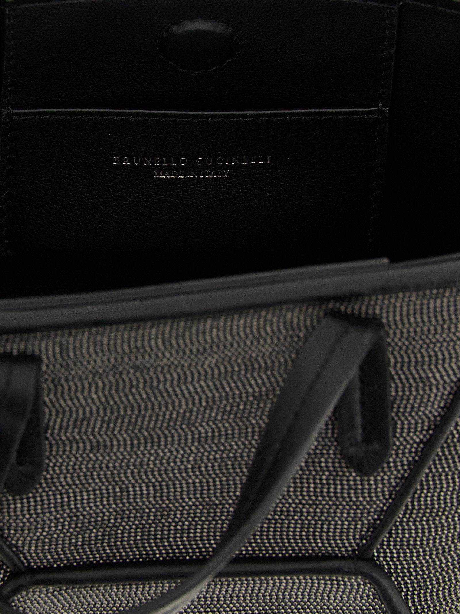 Brunello Cucinelli Bc Duo Mini Precious Handbag Black