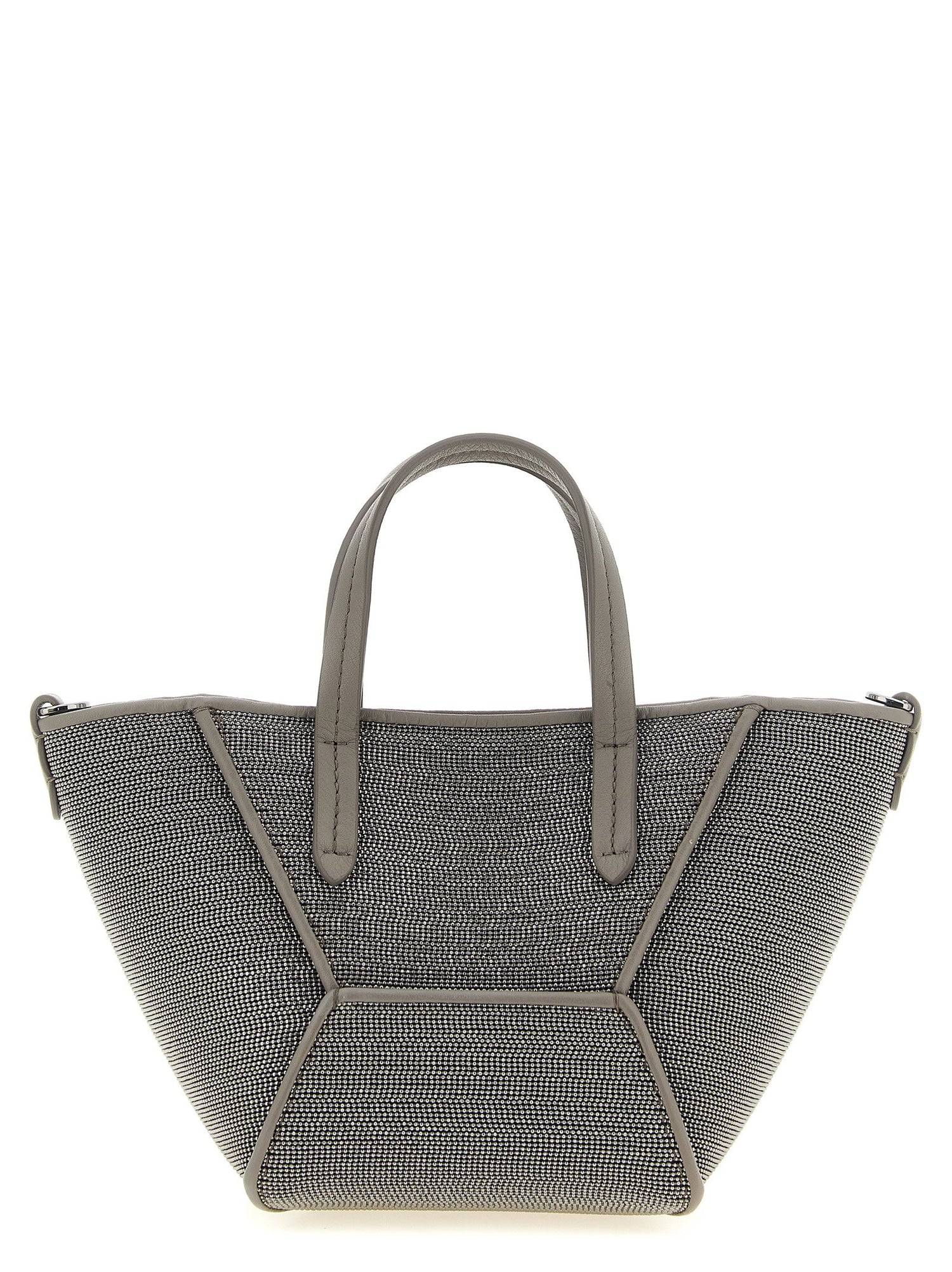 Brunello Cucinelli Bc Duo Mini Precious Handbag Gray