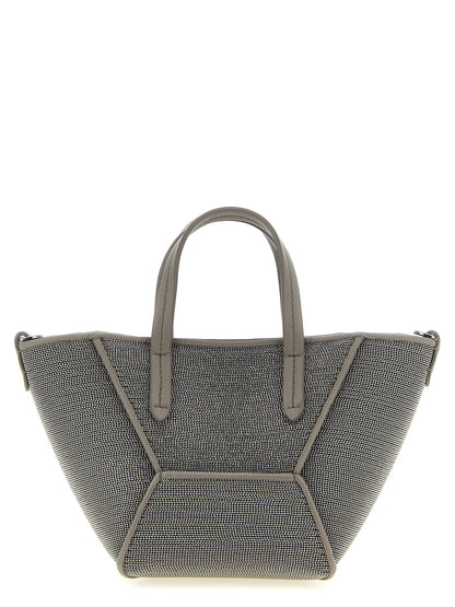 Brunello Cucinelli Bc Duo Mini Precious Handbag Gray