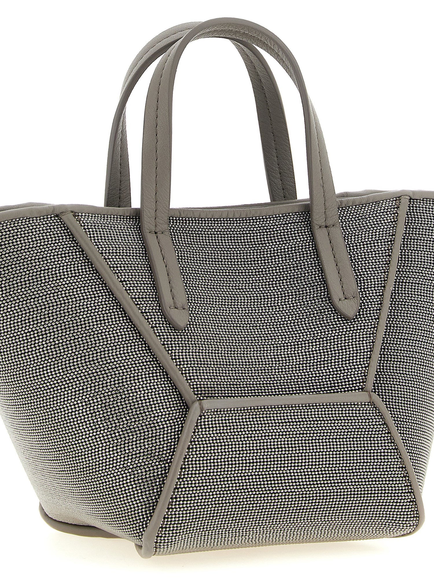 Brunello Cucinelli Bc Duo Mini Precious Handbag Gray