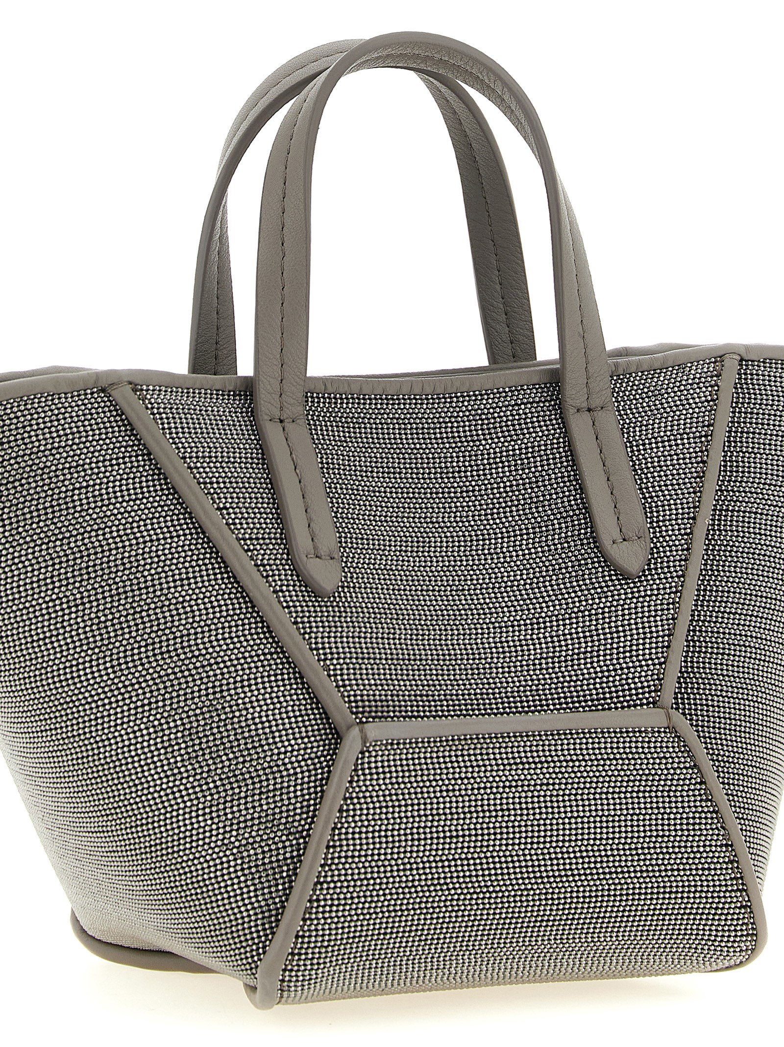 Brunello Cucinelli Bc Duo Mini Precious Handbag Gray