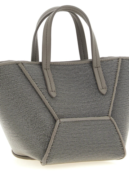Brunello Cucinelli Bc Duo Mini Precious Handbag Gray