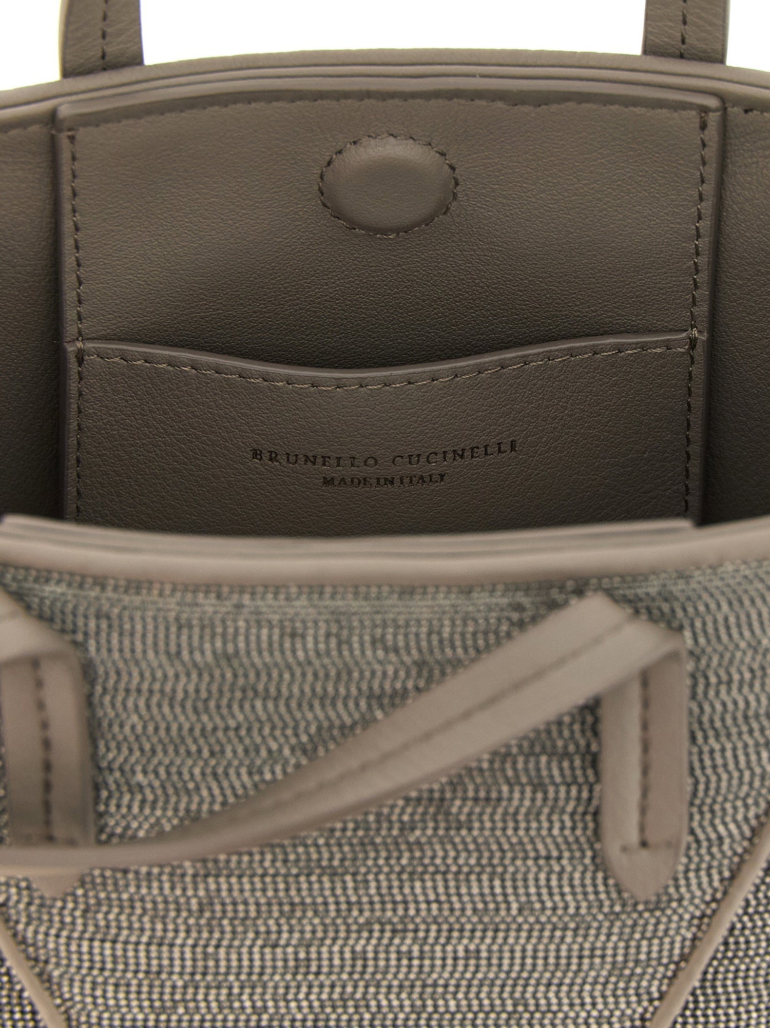 Brunello Cucinelli Bc Duo Mini Precious Handbag Gray