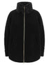 Herno Cardigan With Fur Insert Black