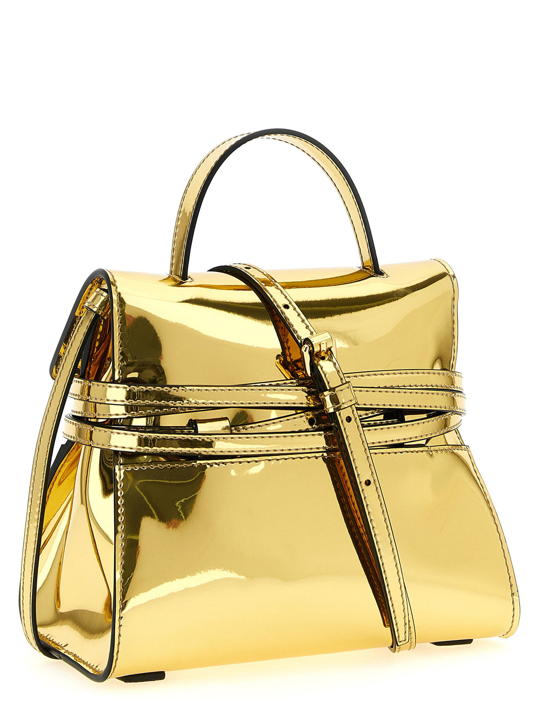 Moschino Tie Me Handbag Gold