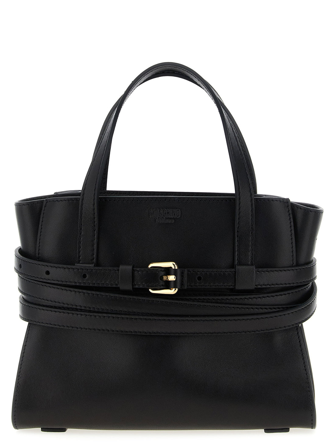 Moschino Tie Me Small Handbag Black