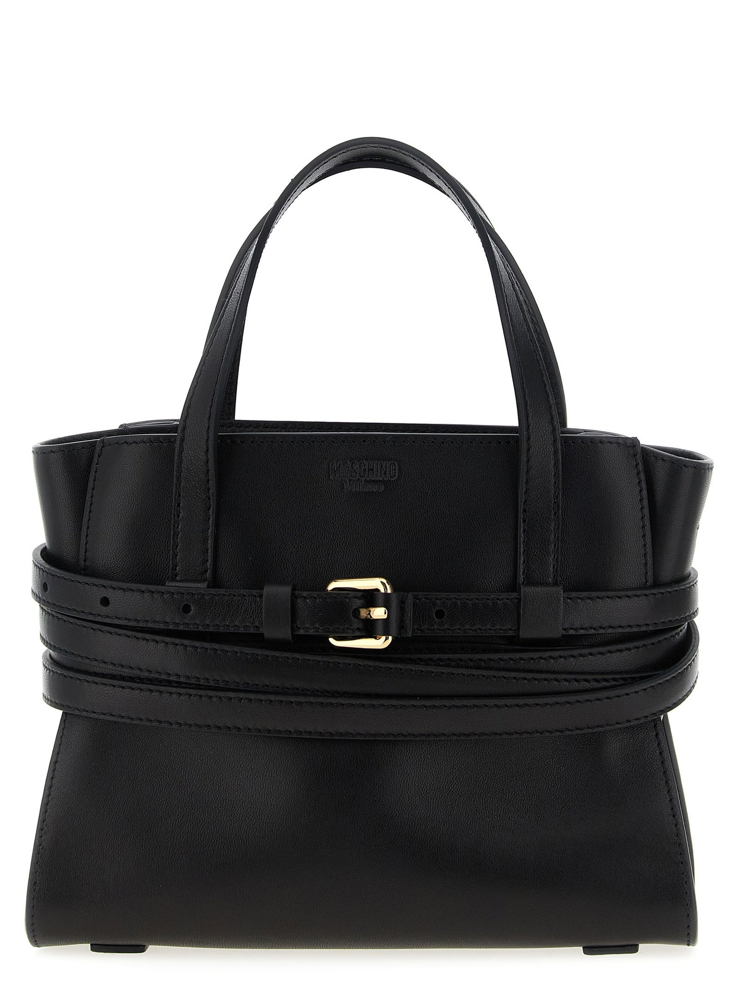 Moschino Tie Me Small Handbag Black