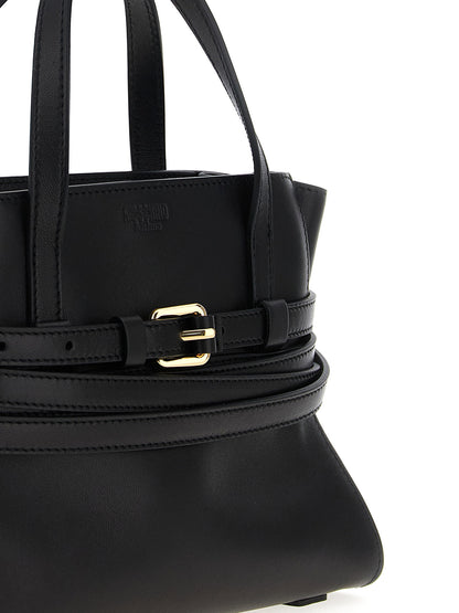 Moschino Tie Me Small Handbag Black
