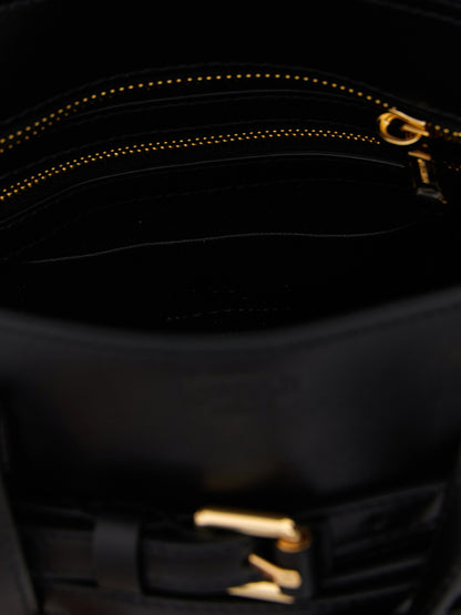 Moschino Tie Me Small Handbag Black