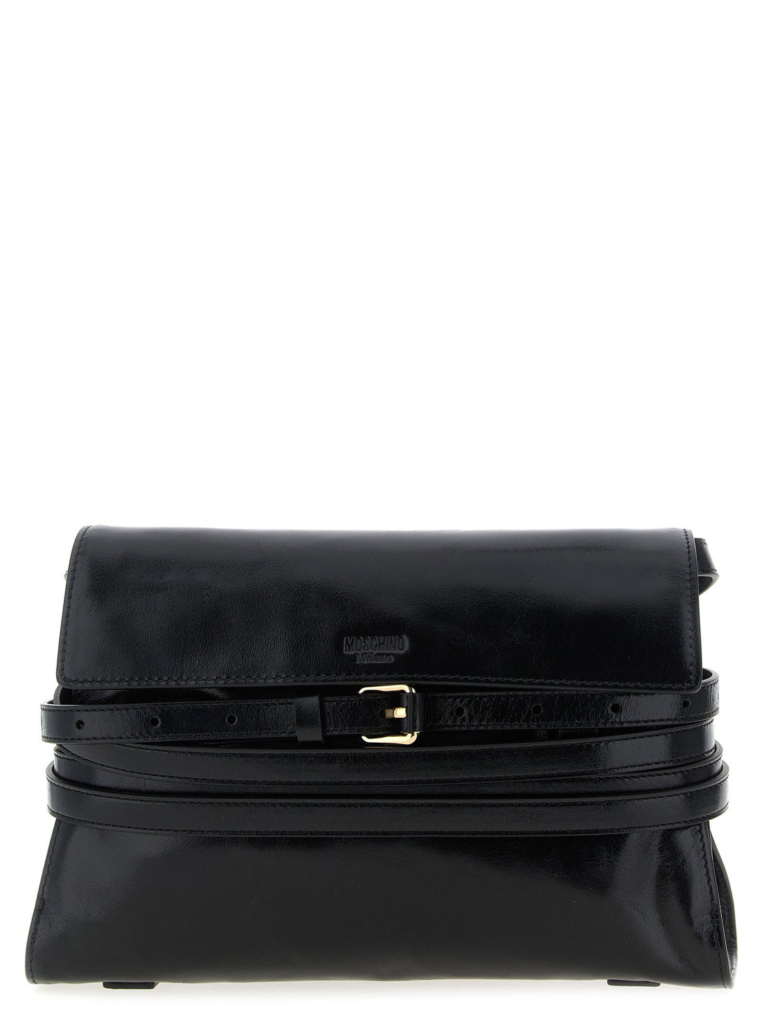 Moschino Tie Me Crossbody Bag Black