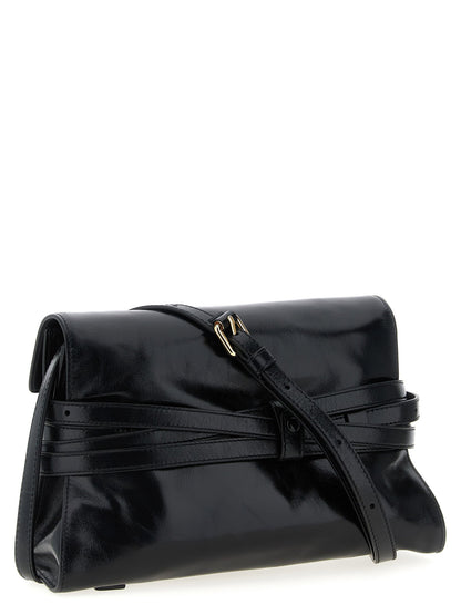 Moschino Tie Me Crossbody Bag Black