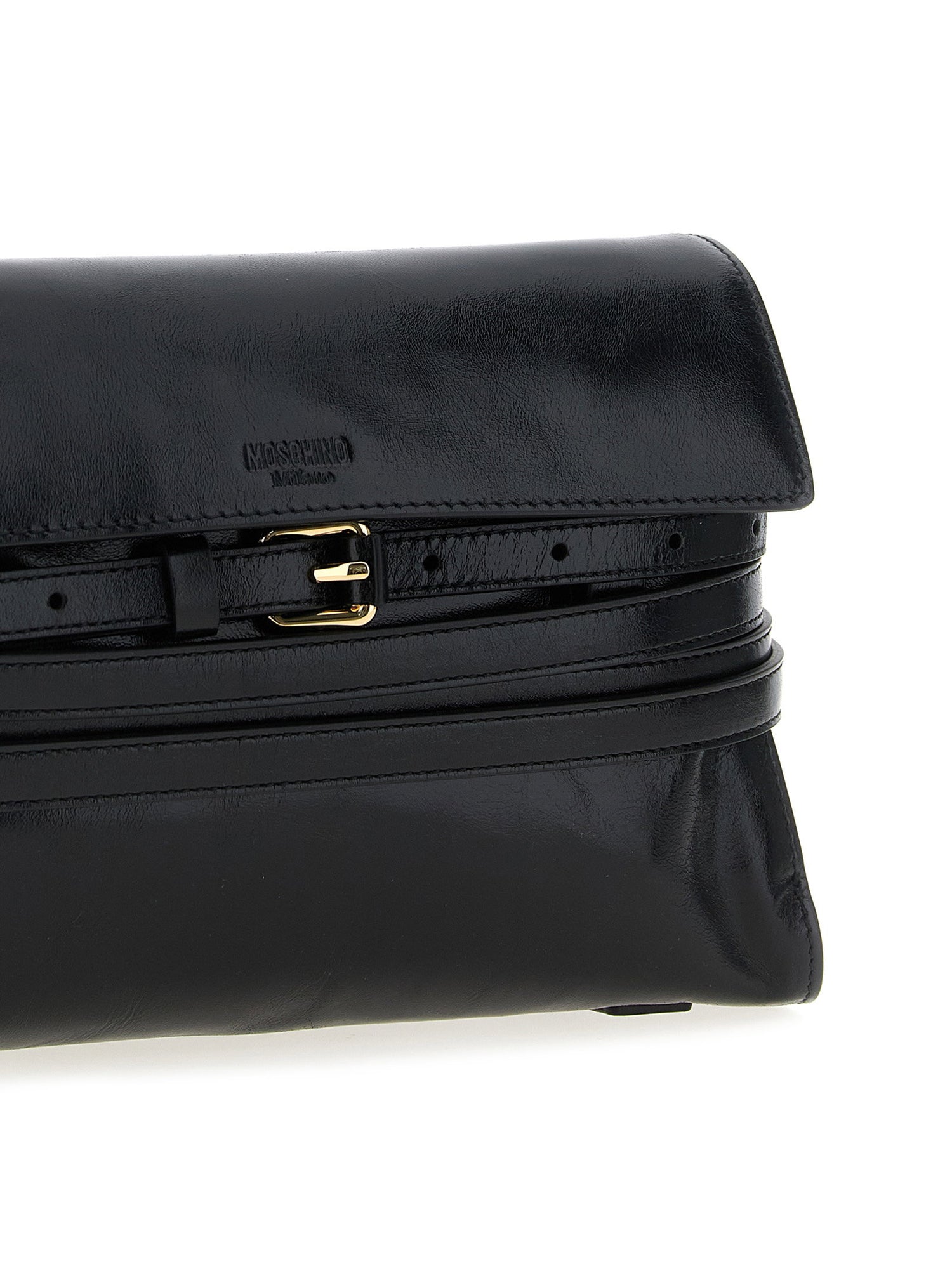 Moschino Tie Me Crossbody Bag Black