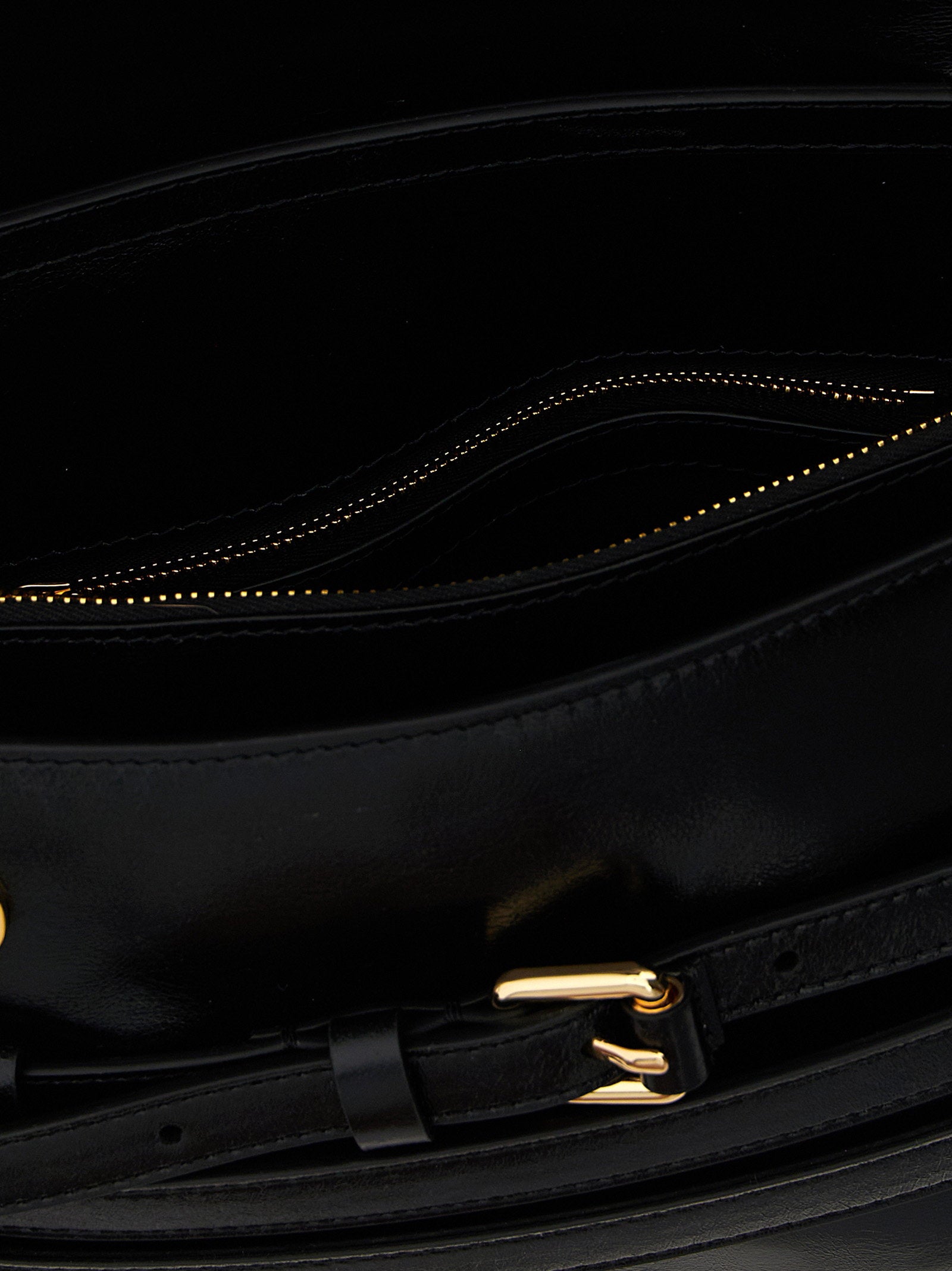 Moschino Tie Me Crossbody Bag Black