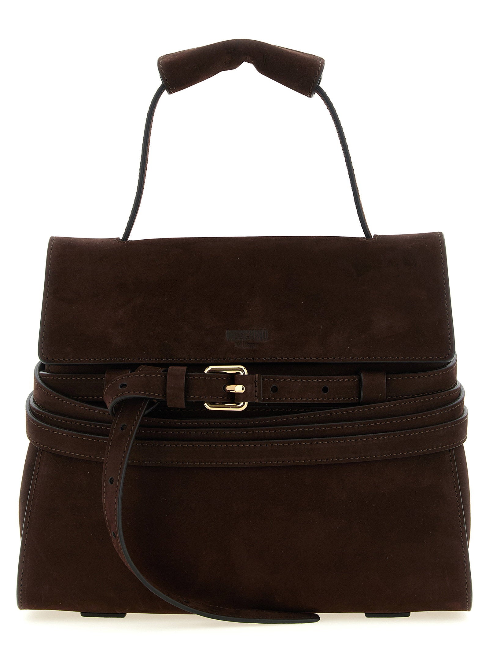 Moschino Regular Tie Me Handbag Brown