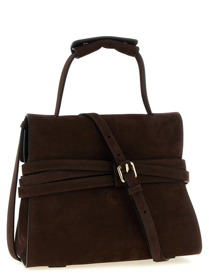 Moschino Regular Tie Me Handbag Brown