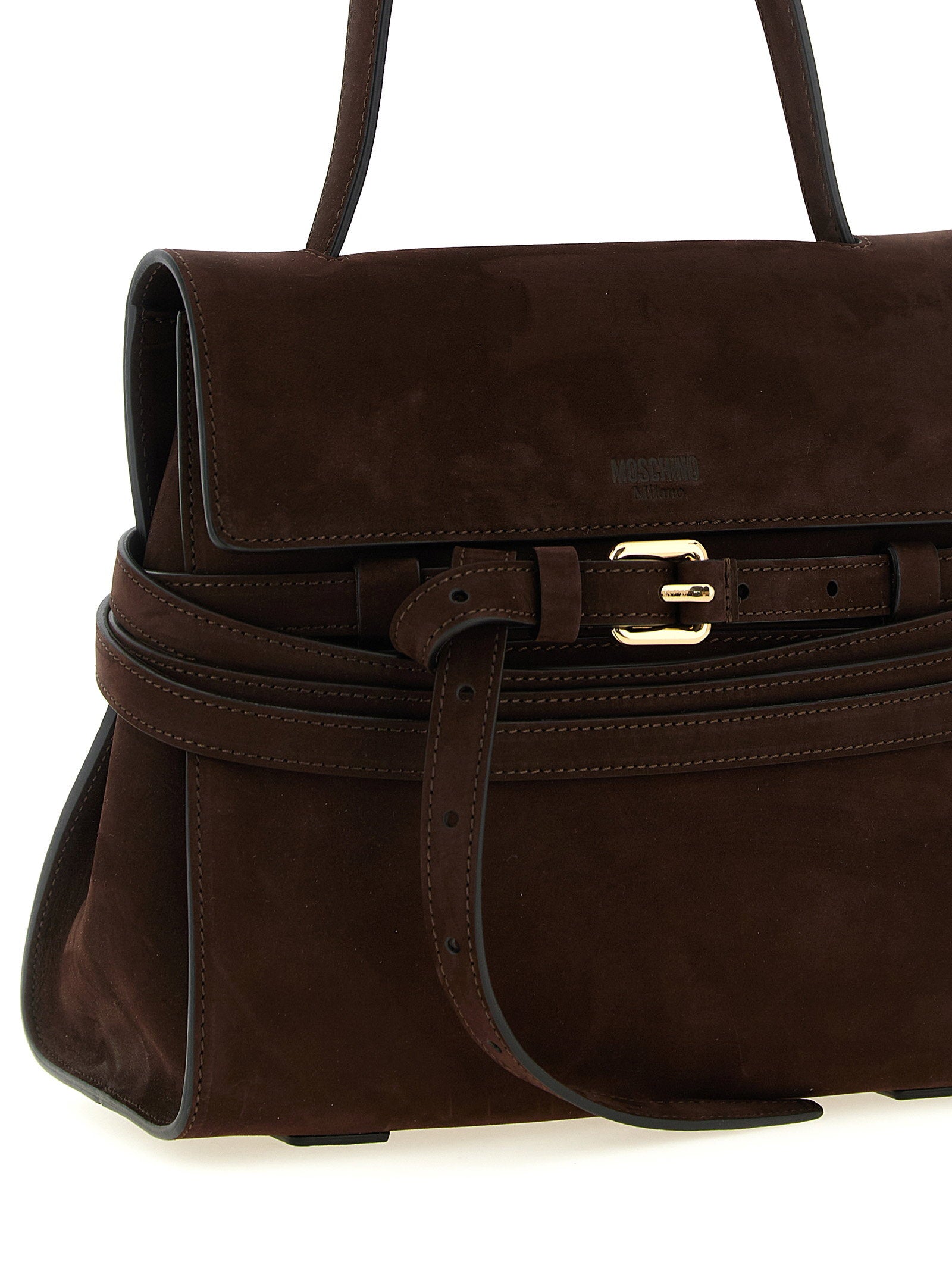 Moschino Regular Tie Me Handbag Brown
