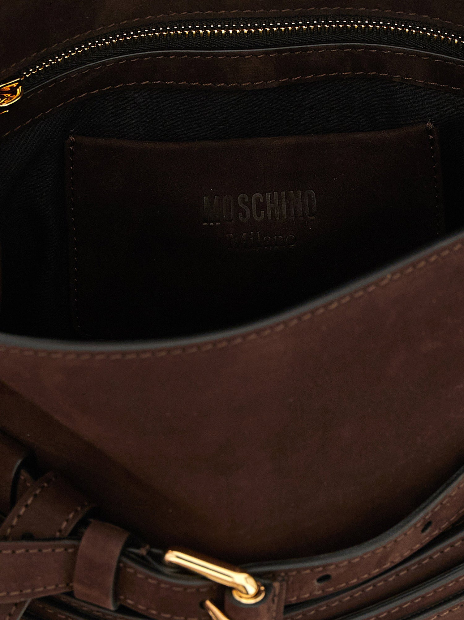 Moschino Regular Tie Me Handbag Brown