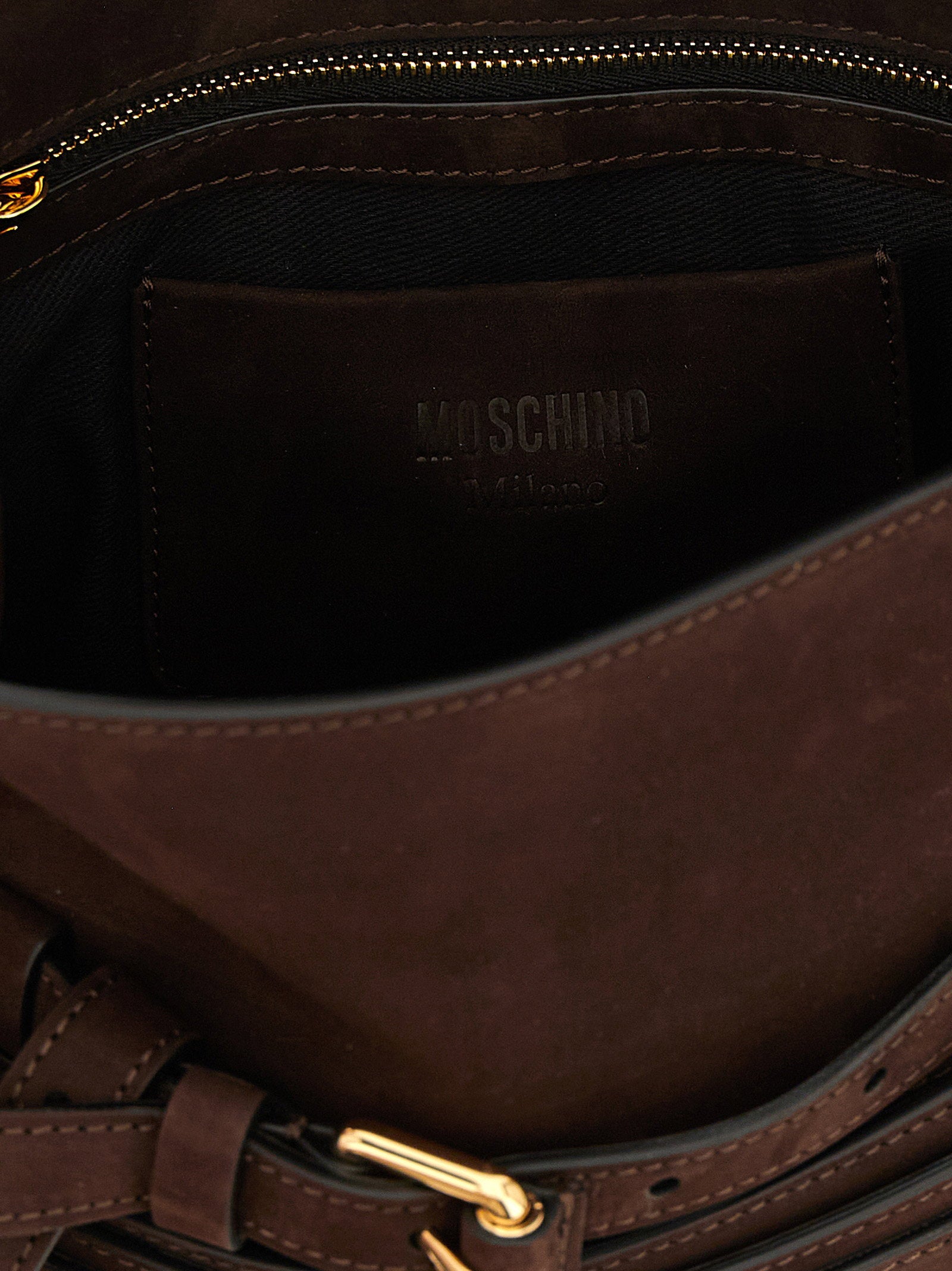 Moschino Regular Tie Me Handbag Brown