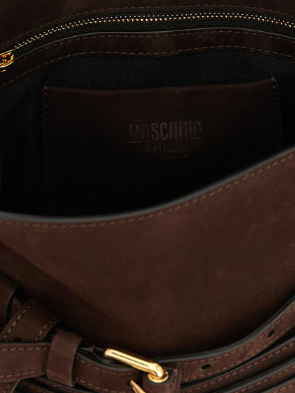 Moschino Regular Tie Me Handbag Brown