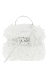 Moschino Tie Me Small Handbag White