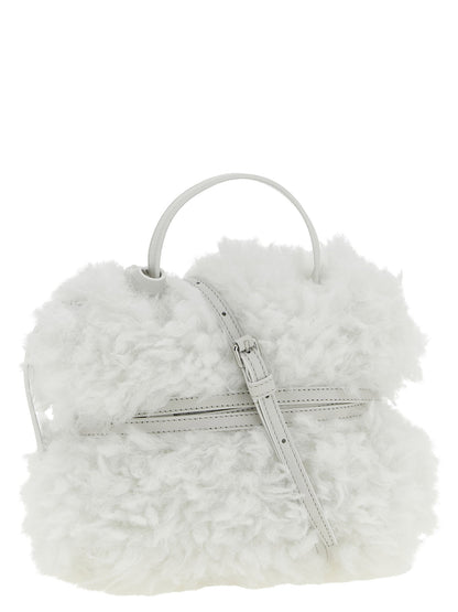 Moschino Tie Me Small Handbag White