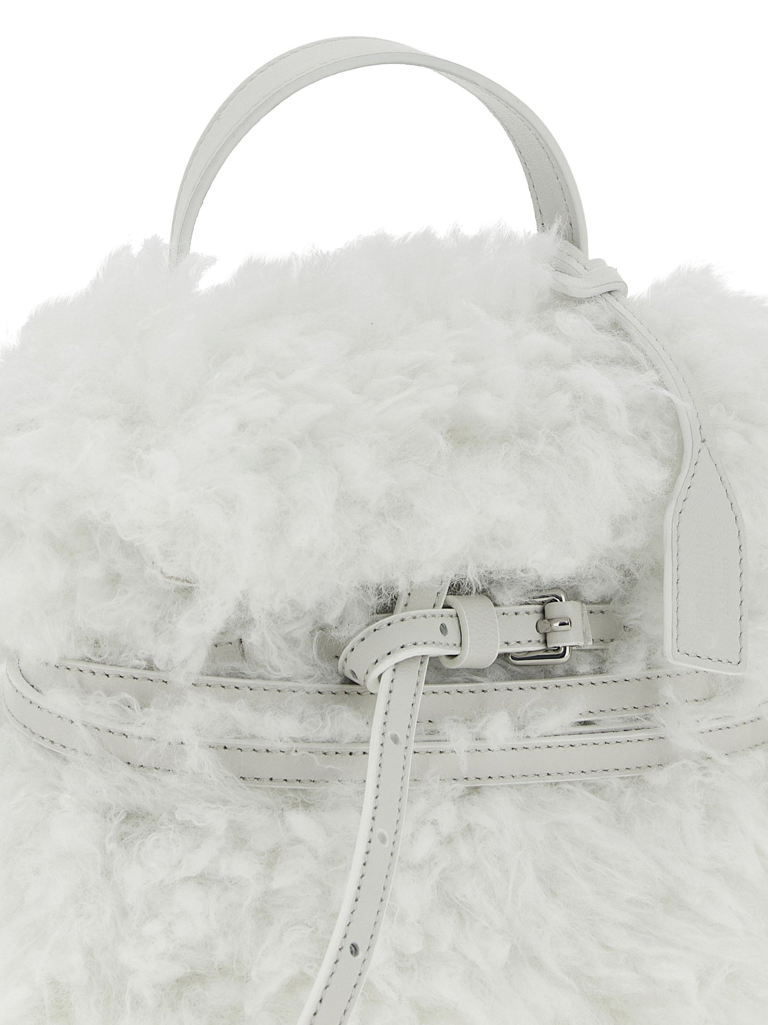 Moschino Tie Me Small Handbag White