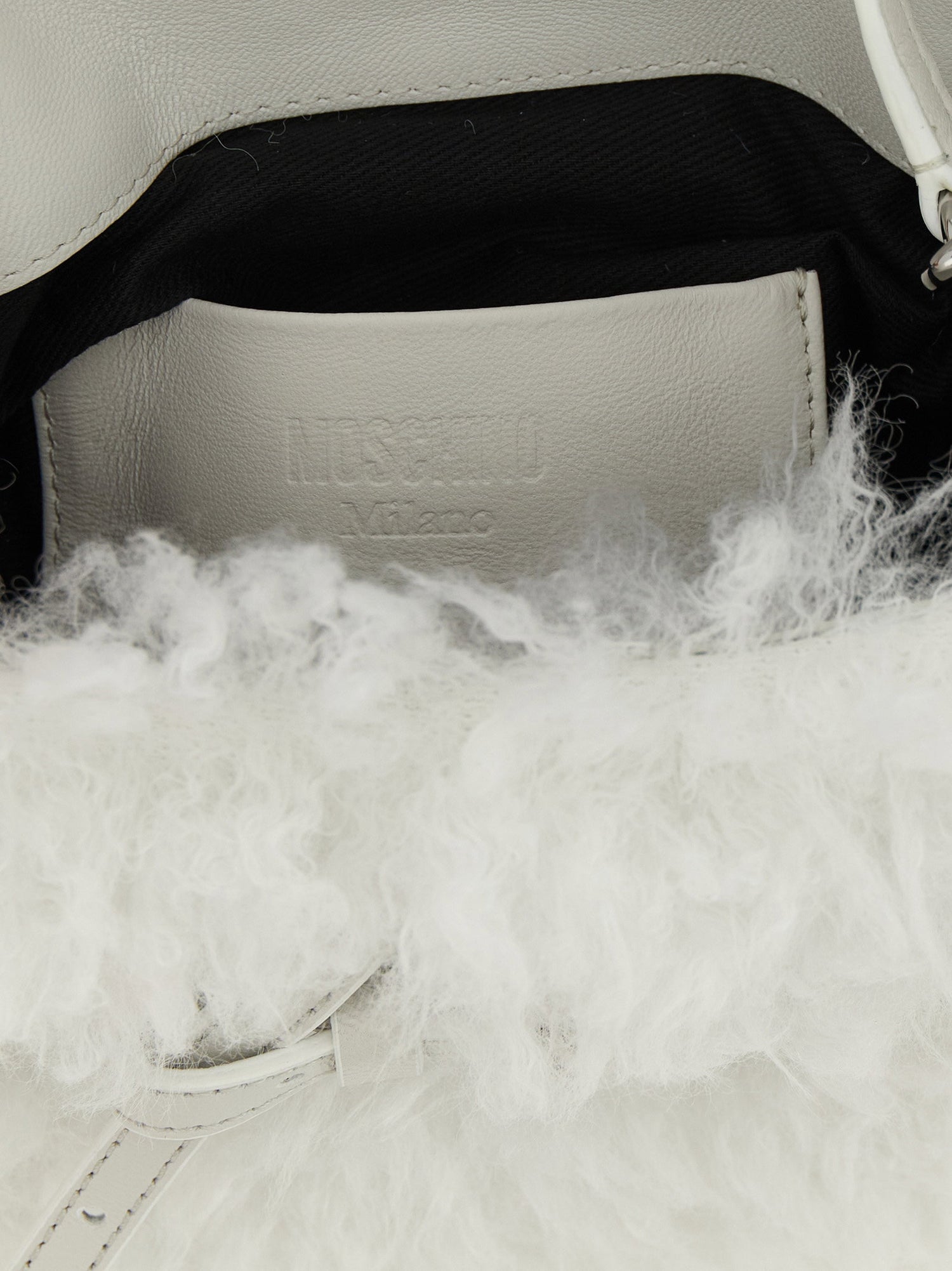 Moschino Tie Me Small Handbag White