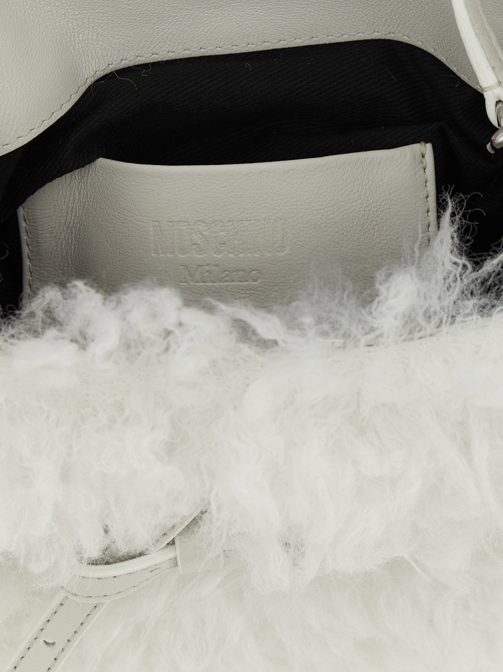 Moschino Tie Me Small Handbag White
