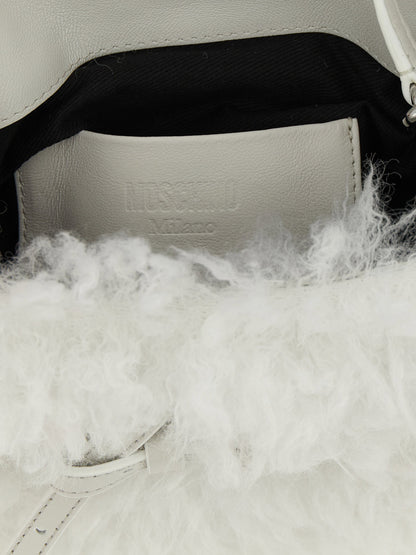 Moschino Tie Me Small Handbag White