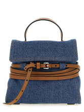 Moschino Tie Me Small Handbag Blue