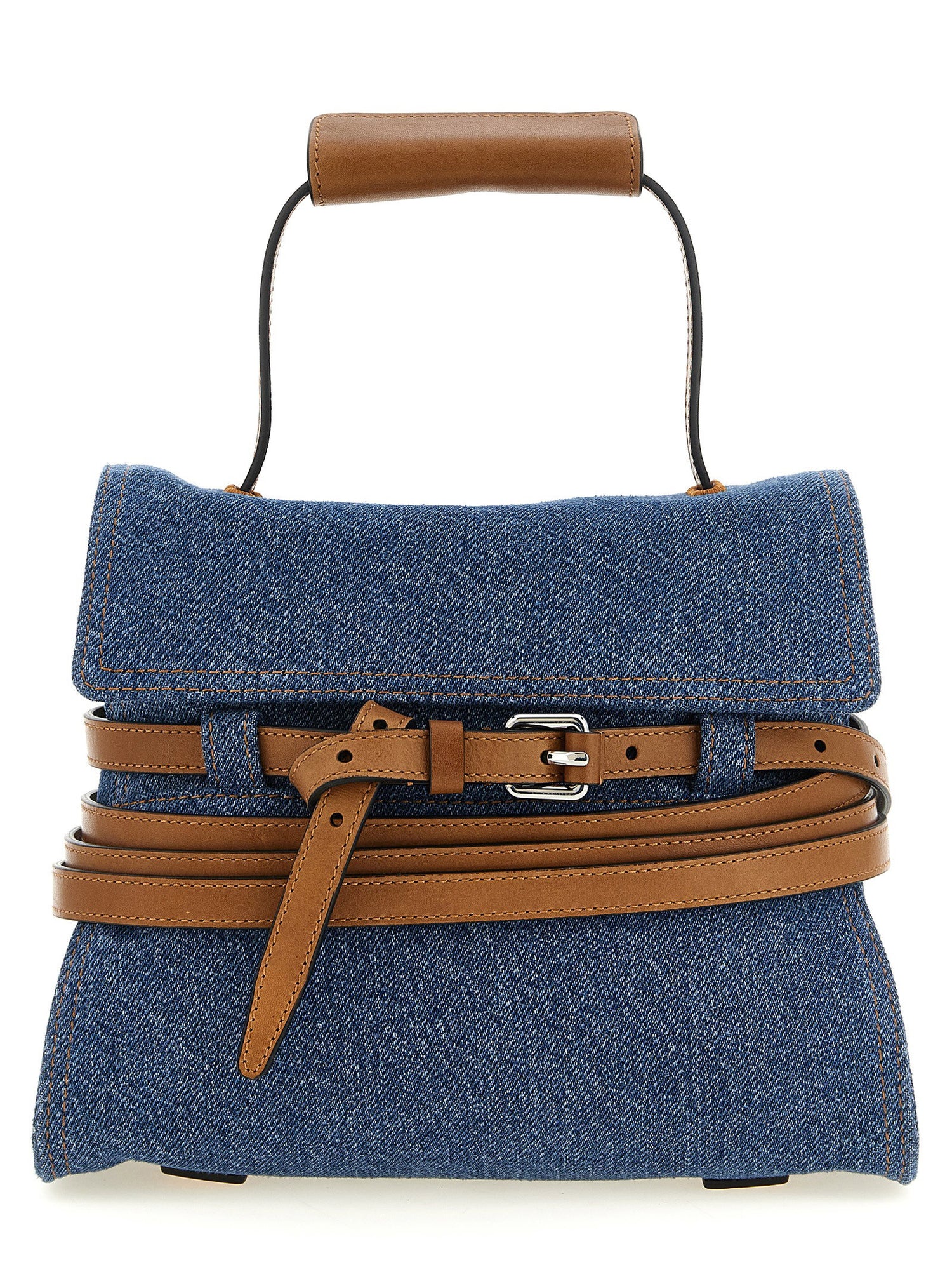 Moschino Regular Tie Me Handbag Blue