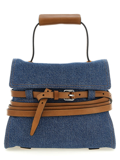 Moschino Regular Tie Me Handbag Blue