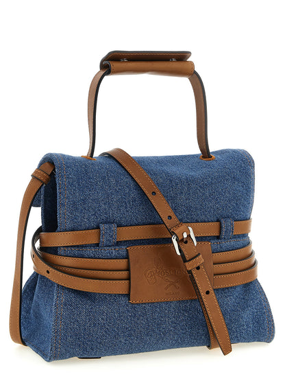 Moschino Regular Tie Me Handbag Blue