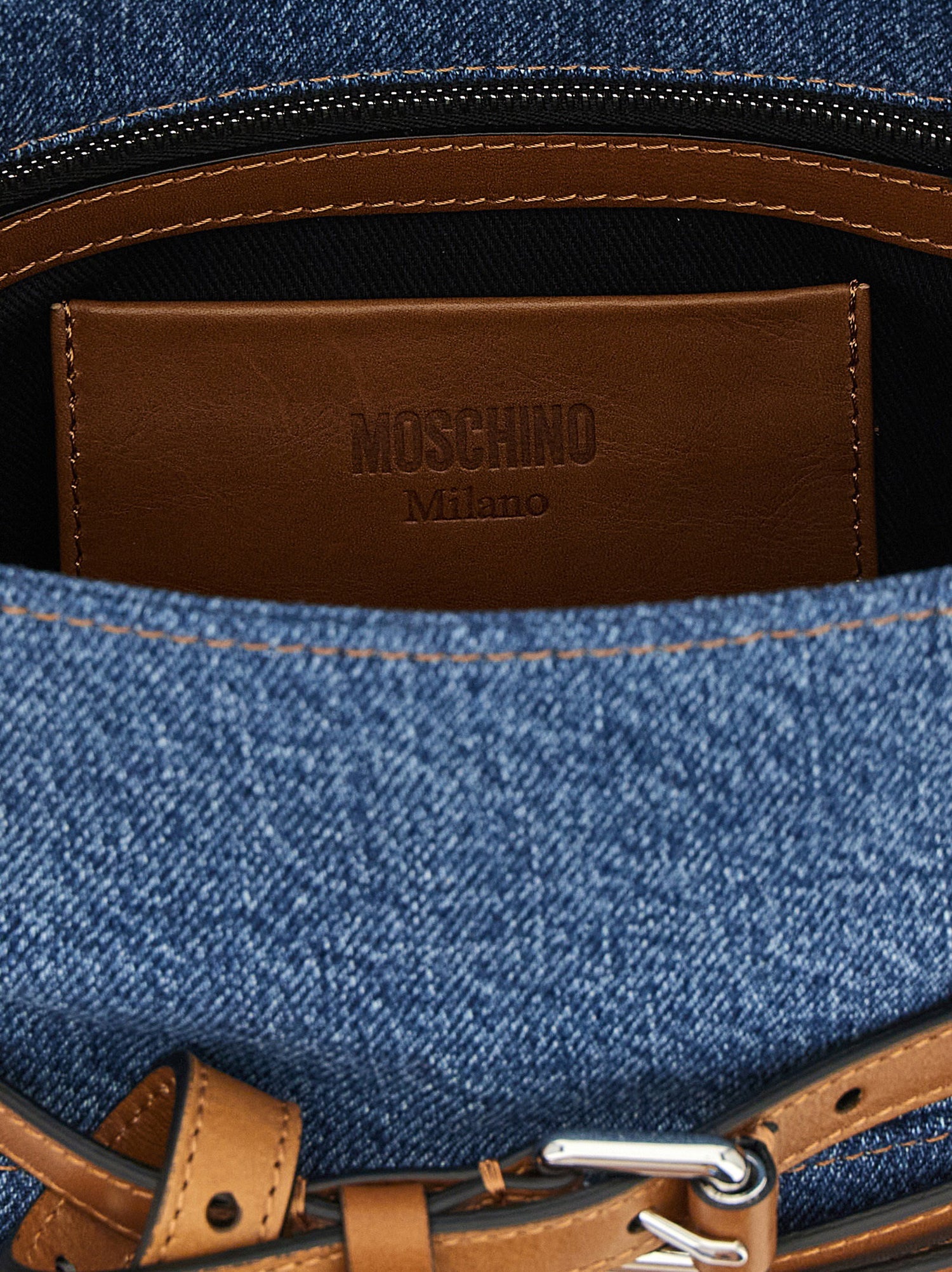 Moschino Regular Tie Me Handbag Blue