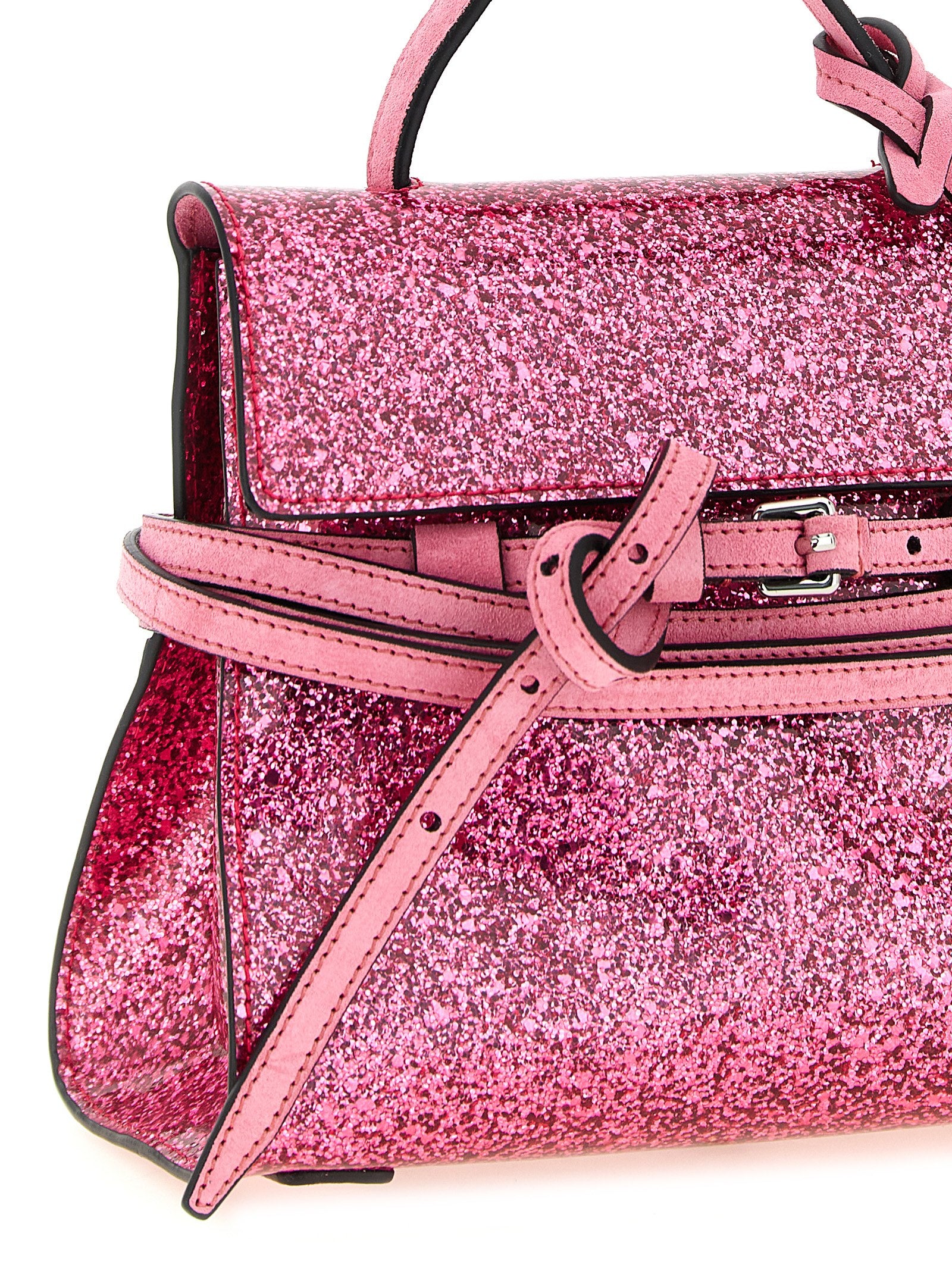Moschino Tie Me Small Handbag Pink