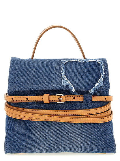Moschino Tie Me Handbag Blue