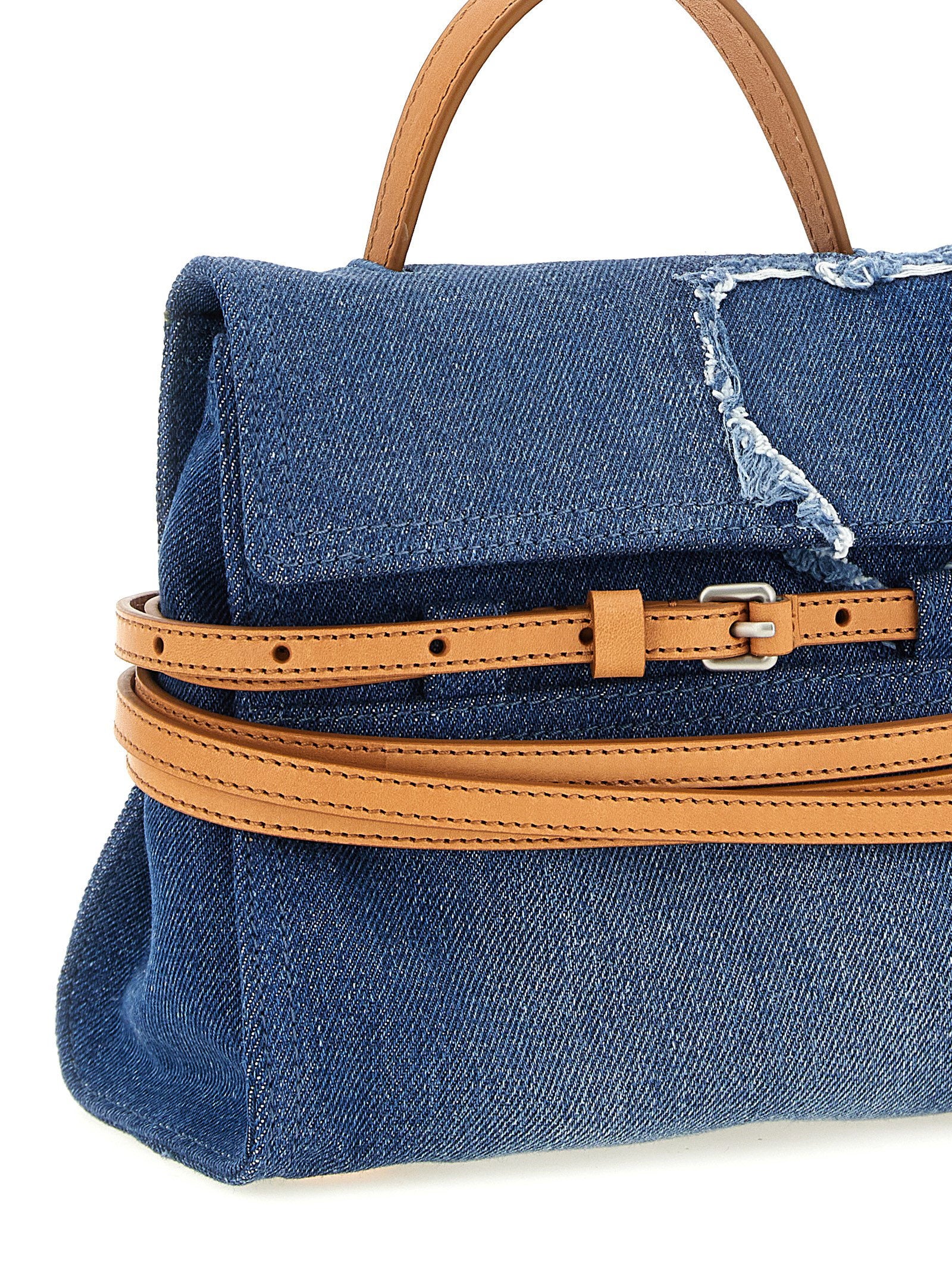 Moschino Tie Me Handbag Blue