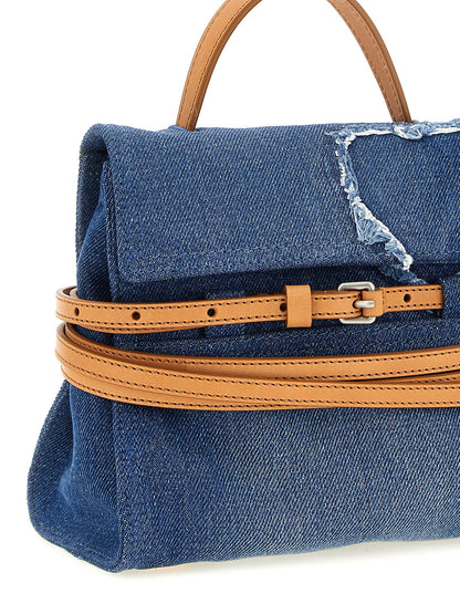 Moschino Tie Me Handbag Blue