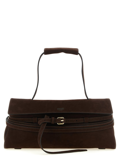 Moschino Tie Me Shoulder Bag Brown