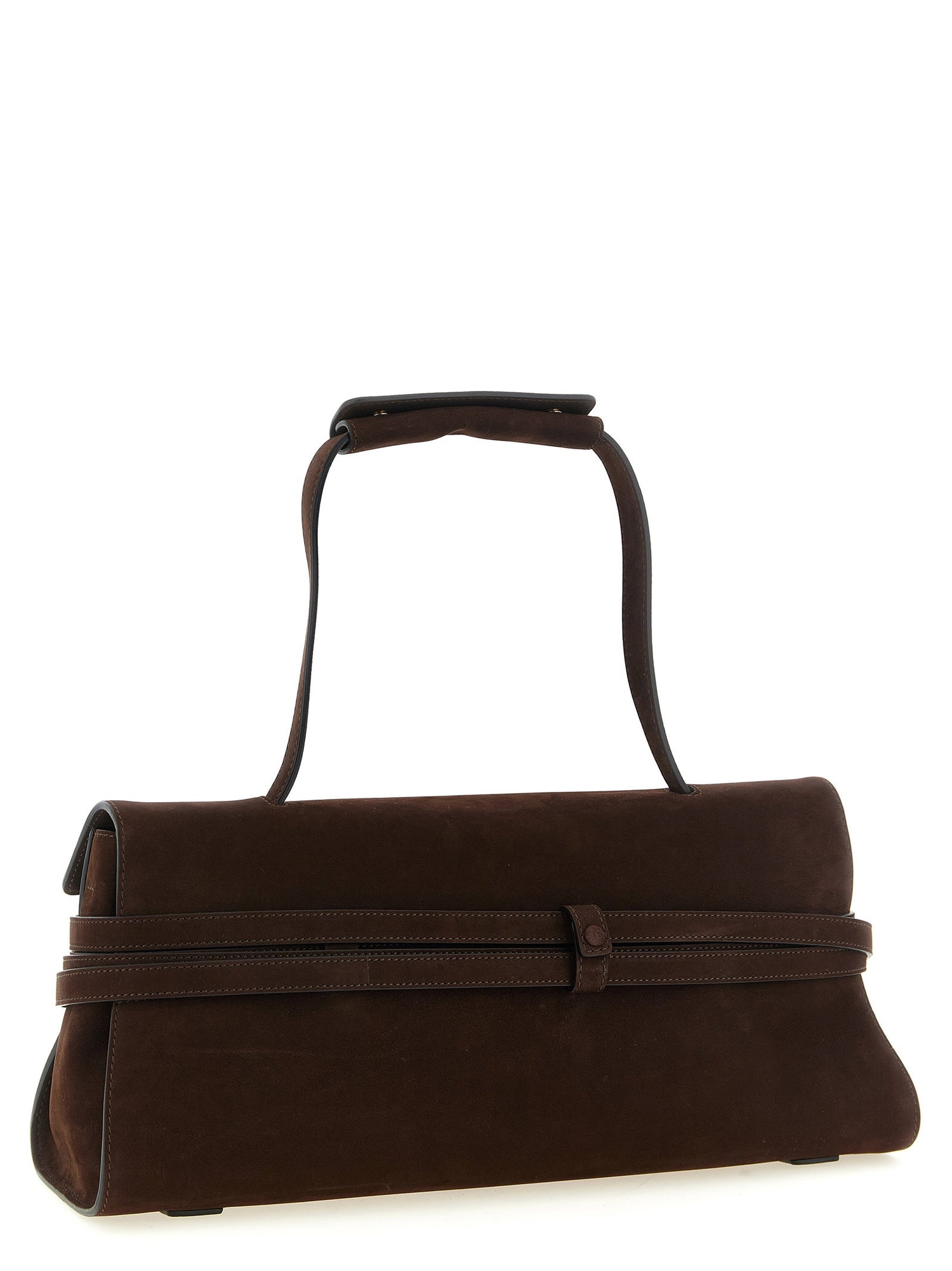 Moschino Tie Me Shoulder Bag Brown