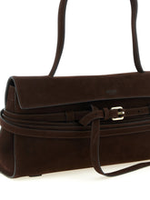 Moschino Tie Me Shoulder Bag Brown