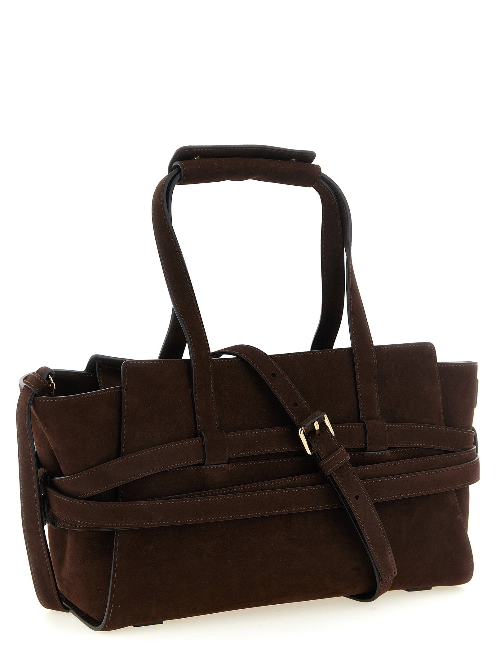 Moschino Tie Me Handbag Brown