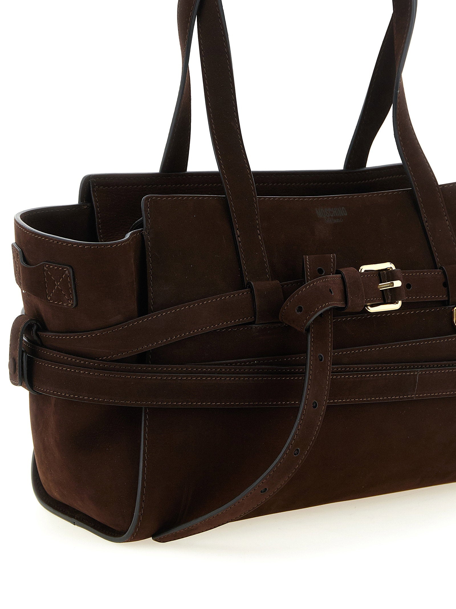 Moschino Tie Me Handbag Brown