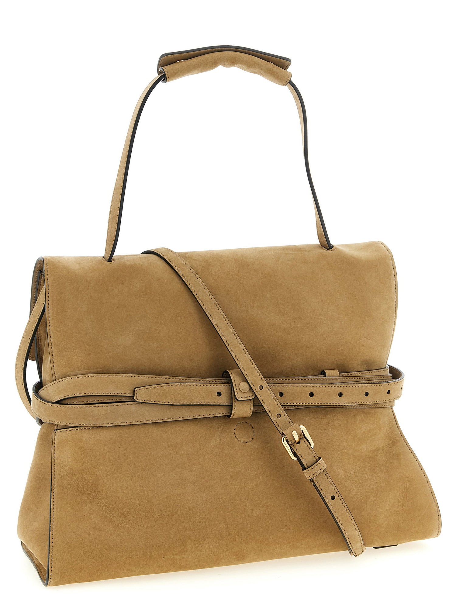 Moschino Tie Me Shoulder Bag Beige