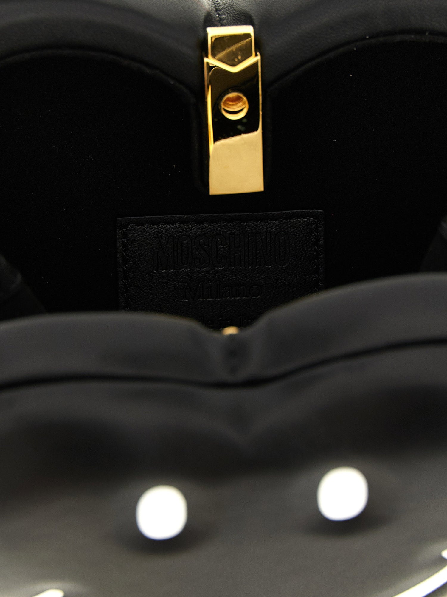 Moschino Love Me Handbag Black